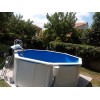Okrugli montažni bazen GRE - set (dubina 1,32m)